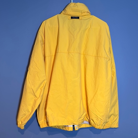 Nautica Yellow Windbreaker Jacket Lightweight Sporty Design - Picture 9 of 9